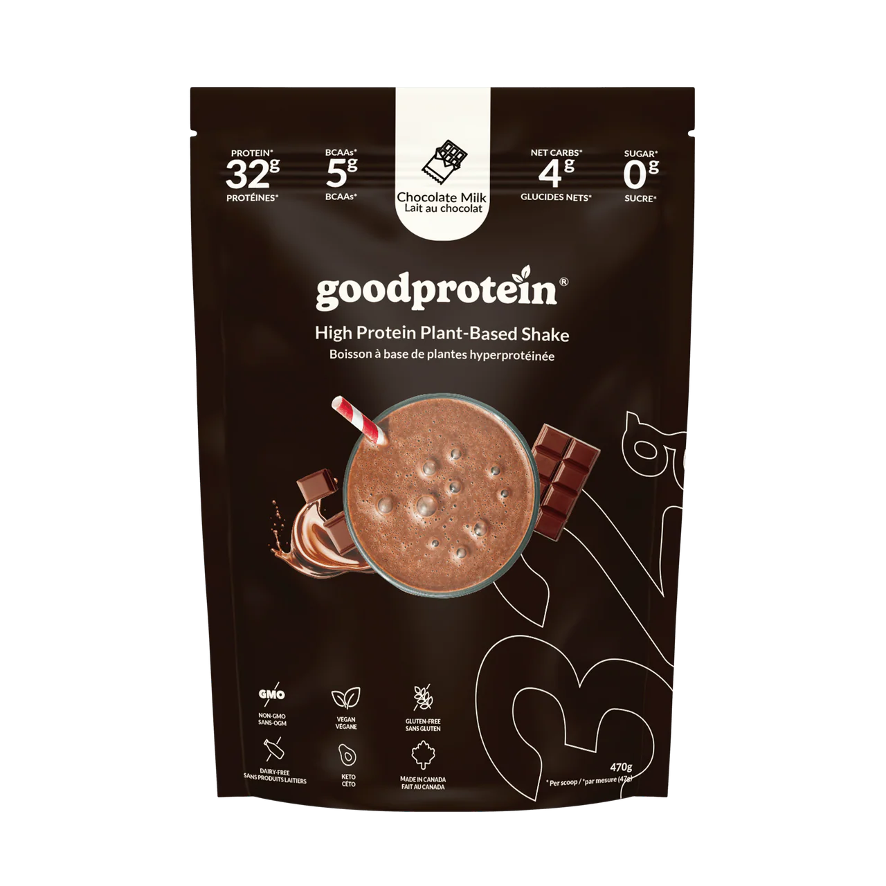High Protein Chocolate Plant-Based Drink (470g)