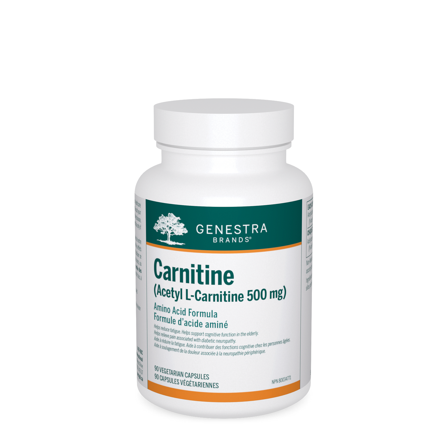 Carnitine (Acetyl L-Carnitine 500 Mg) (90 Caps)