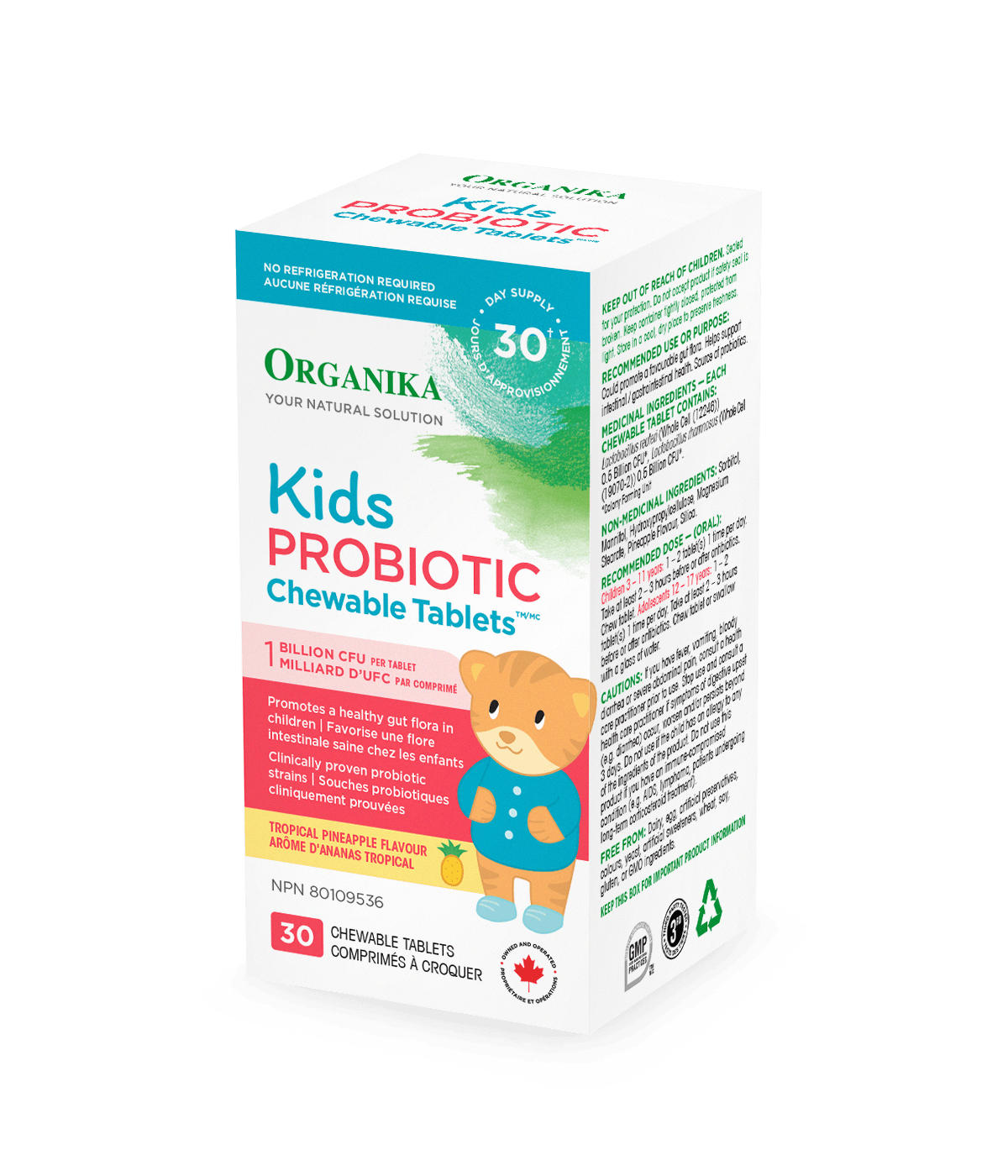 Chewable Probiotics Kids-Tropical Pineapple (30 Ct)