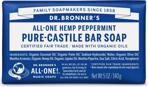 Pure-Castile Bar Soap Peppermint (140g)