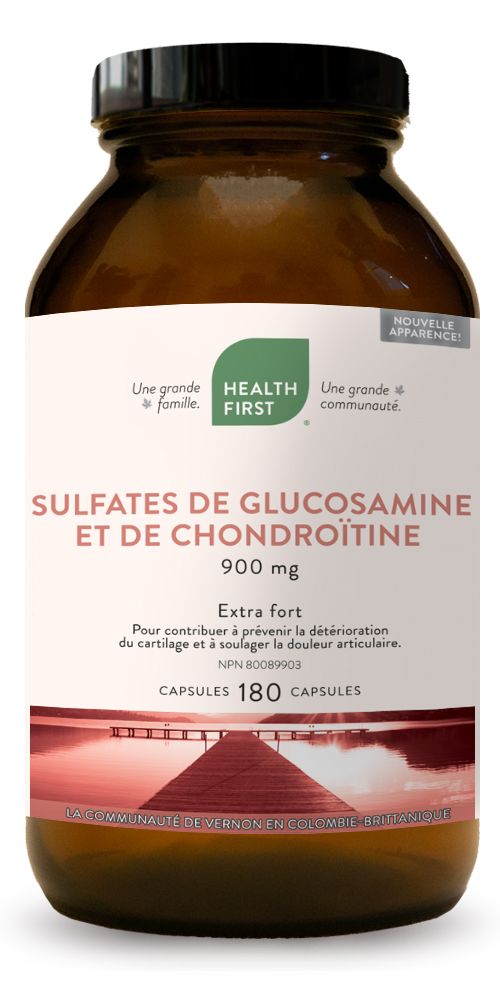 Glucosamine and Chondroitin Sulfates 900mg (180 caps)