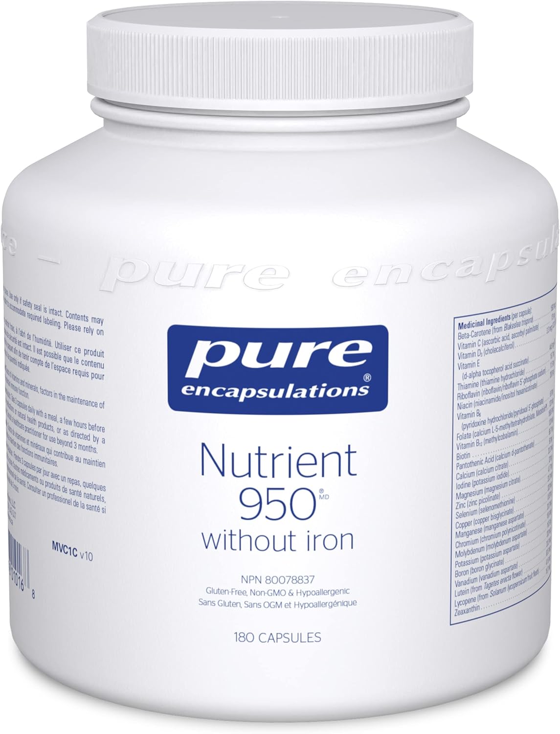 Nutrient 950® Without Iron (180 Capsules)