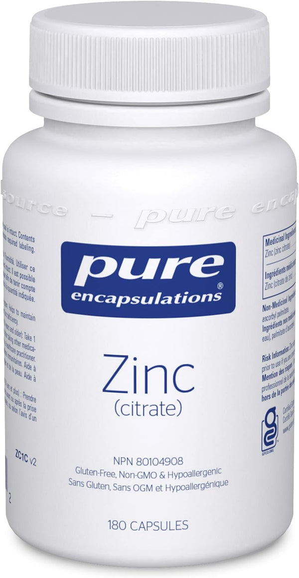 Zinc (citrate)  (180 Caps)
