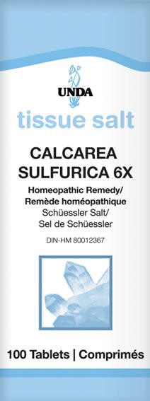 Calcarea Sulfurica 6x Schuessler Salt (100 tabs)
