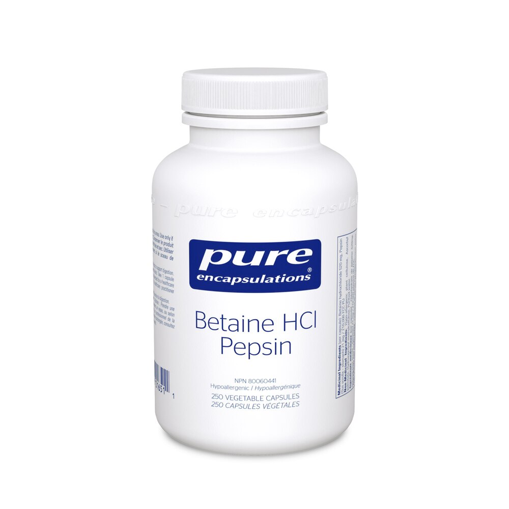 Betaine HCl Pepsin (250 Caps)