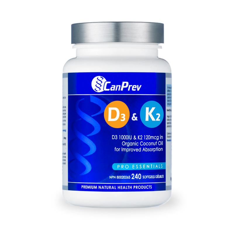 D3 & K2 - Organic Coconut Oil (240 Softgels)