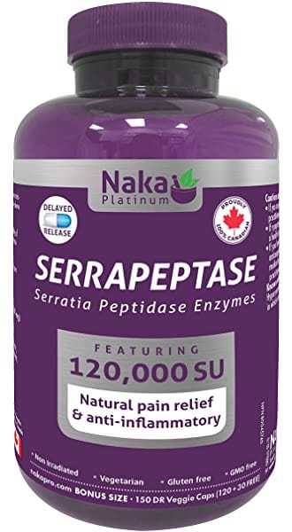 Serrapeptase 120,000 IU Bonus (120+30 Vcaps)
