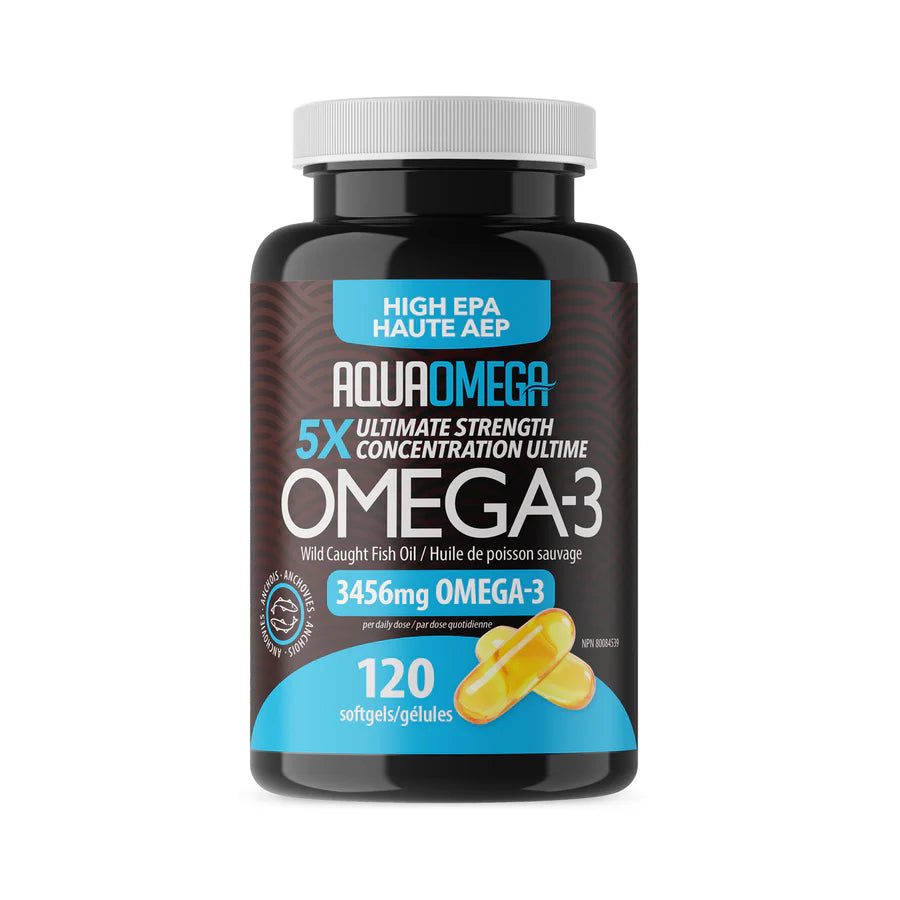 Aquaomega 5x Ultimate Strength Dha (120 Capsules)