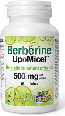 Berberine Lipomicel 500mg (60 Gels)