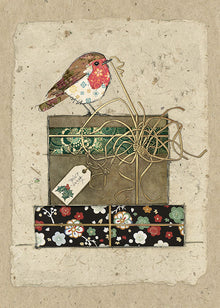 Card Without Text Bird On Gift