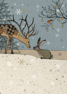 Card Without Text Deer With Hare