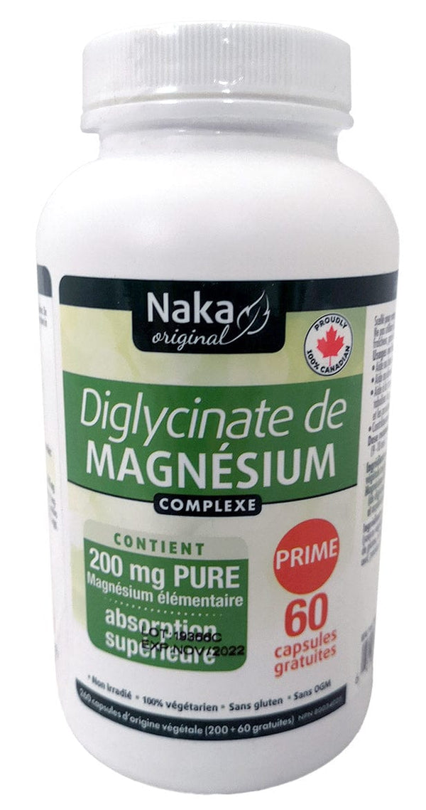 Magnesium Diglycinate 200mg Bonus (200+60 Vcaps)