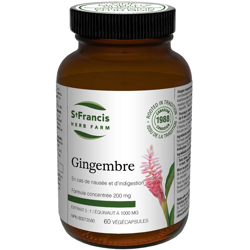 Ginger Vegecaps (5:1 extract) (60 Caps)