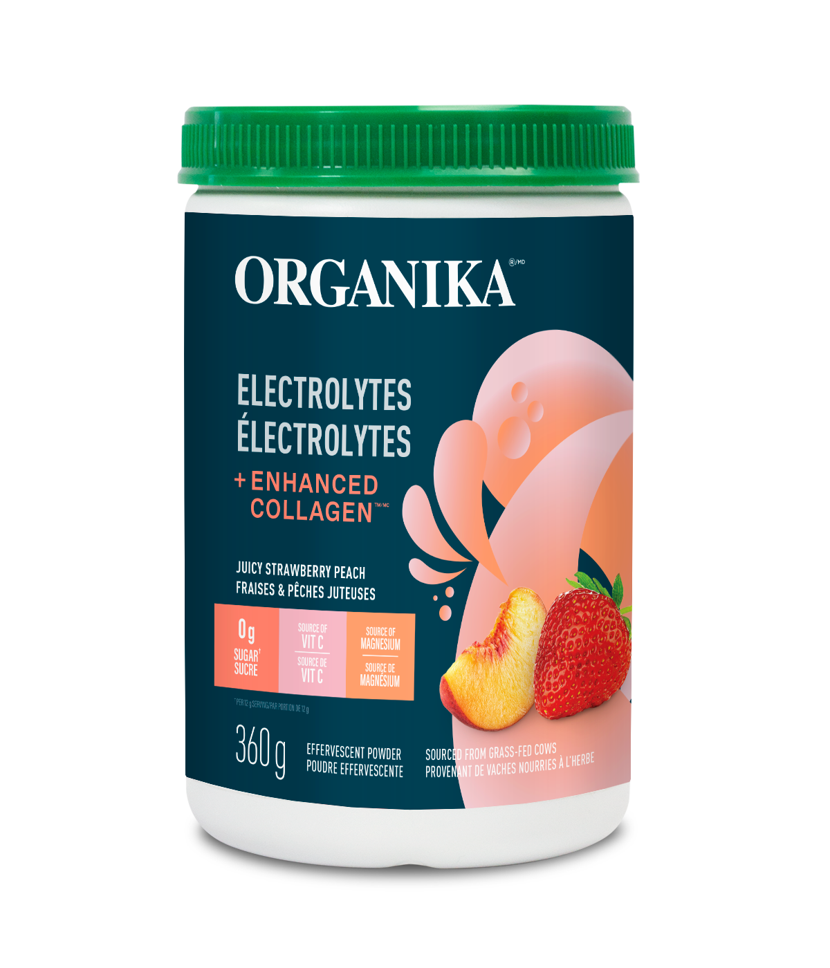 Electrolytes + Collagen-Peaches And Strawberries (360g)