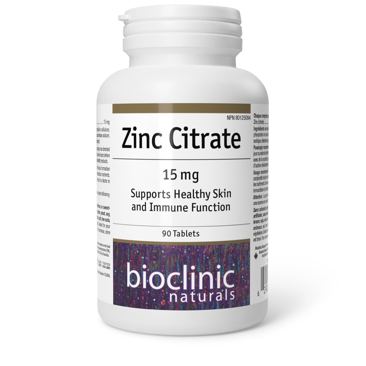 Zinc Citrate 15mg (90 Caps)