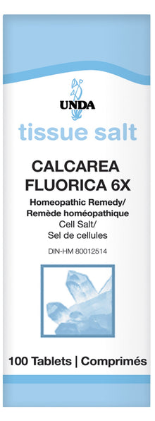 Calcarea Fluorica 6x Schussler Salt (100 Coated Tablets)