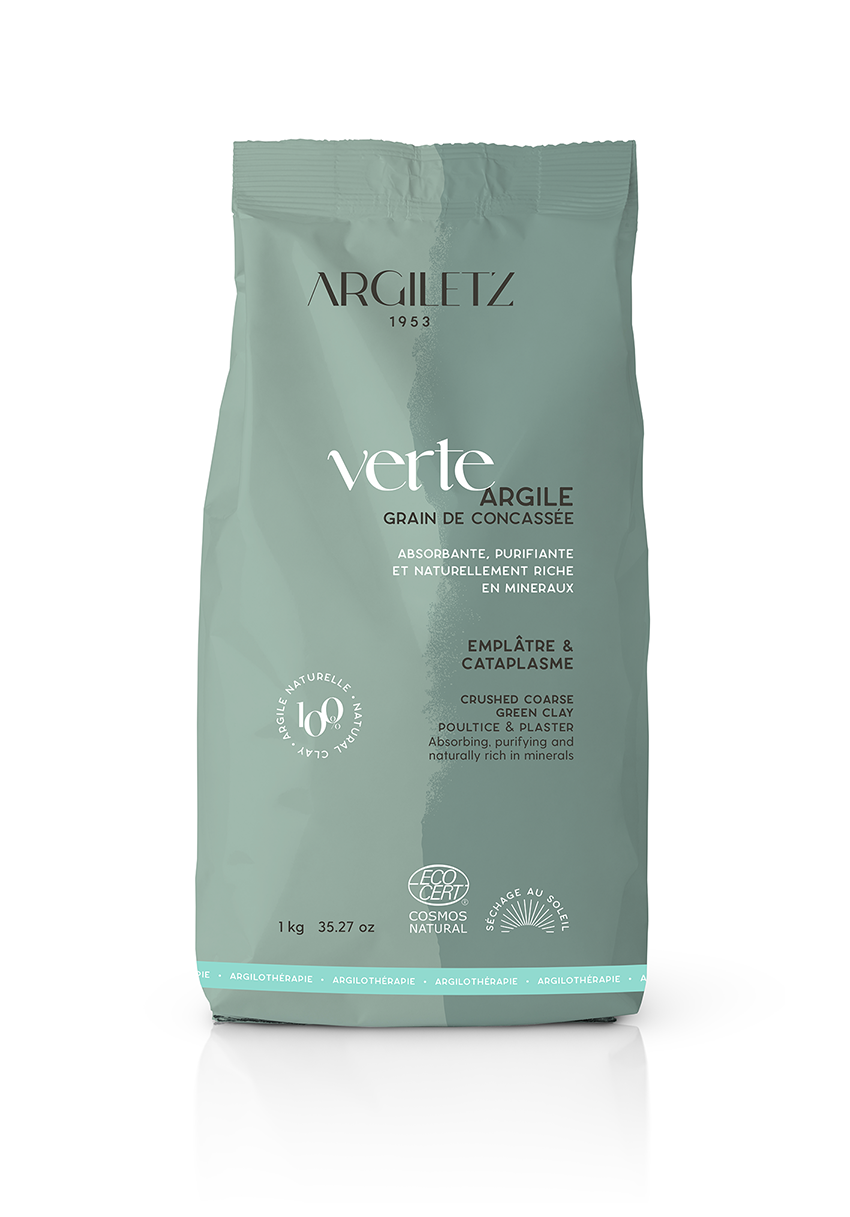 Green Clay Crushed Grain - Poultice/Plaster (1kg)