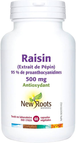Extrait De Pepins De Raisin 500mg (60caps)