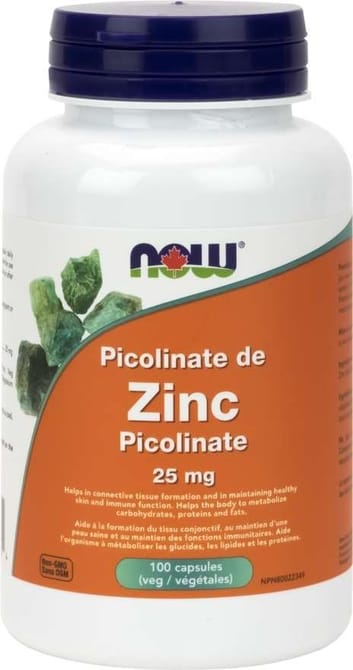 Picolinate de zinc 25mg (100 caps)