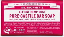 Pure Rose and Hemp Castile Soap (140g)