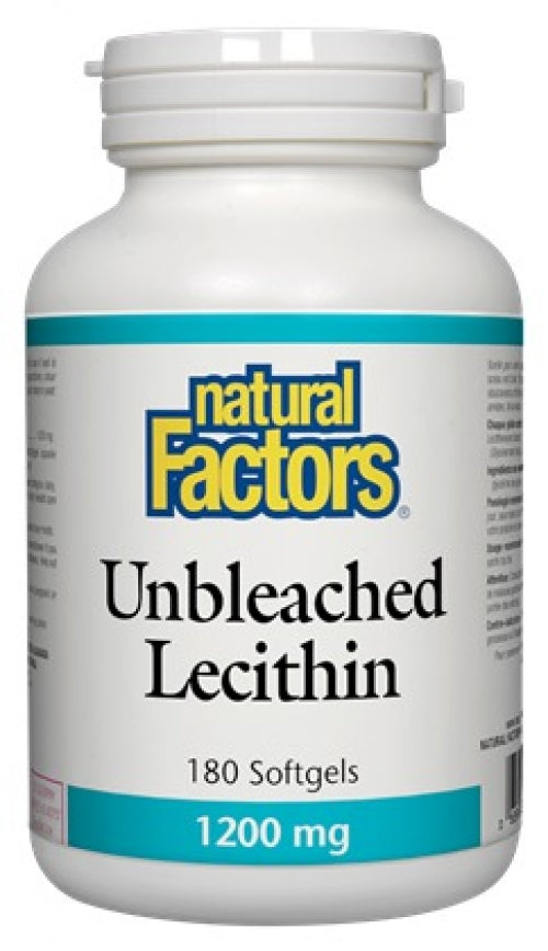 Unbleached Lecithin 1200mg (180 Capsules)