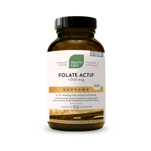 Folate Actif 1000mcg Supreme (100 Caps)