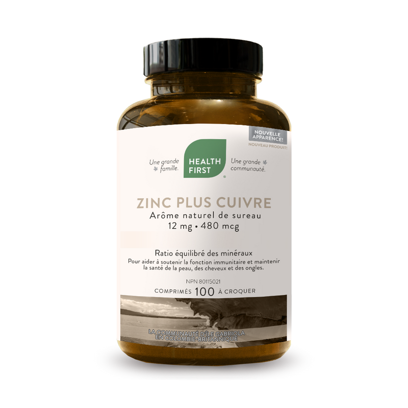 Zinc Plus Cuivre 12mg/480mcg (100 Cos Á Croquer)