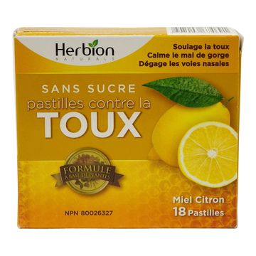 Herbion Cough Lozenges Honey Lemon (x18)