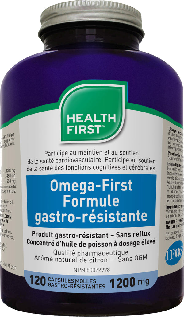 Omega-first Enteric 1200mg (120 Gelcaps)