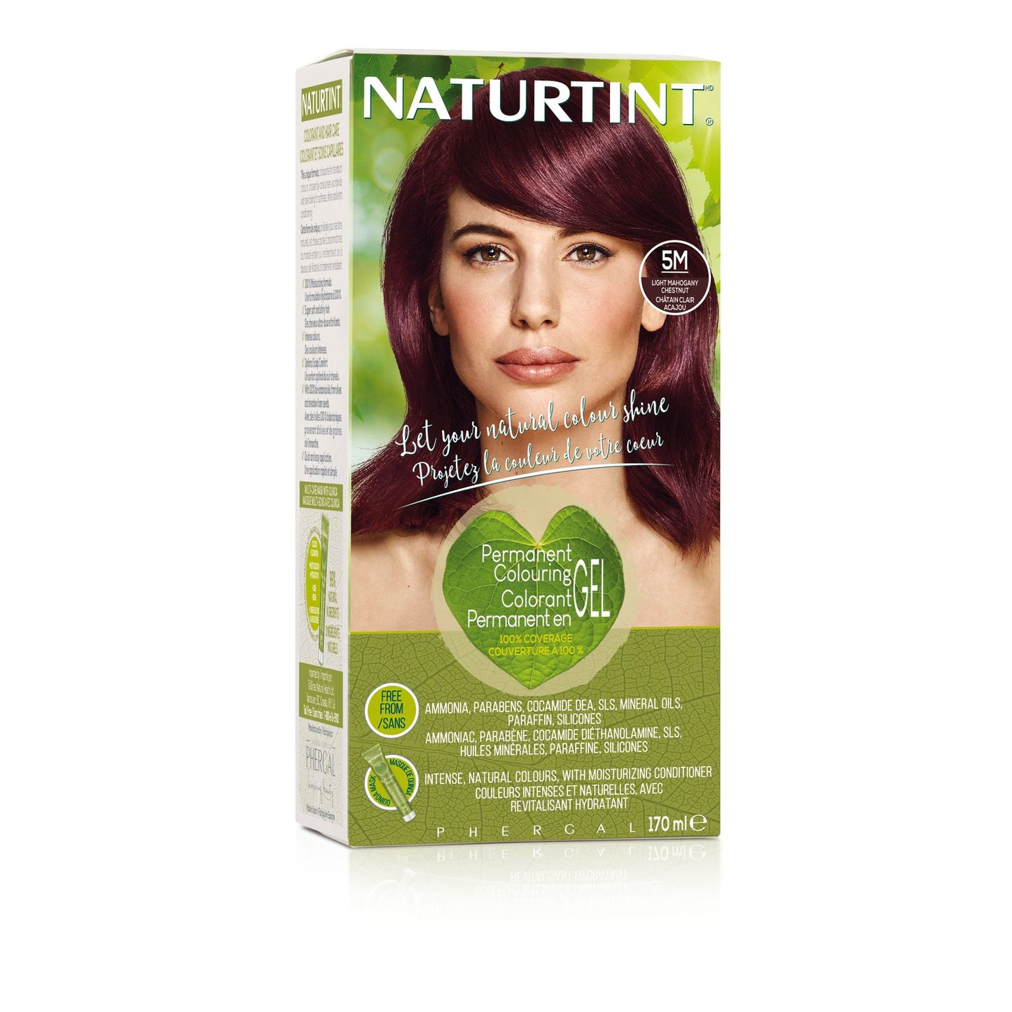 5 M Light Mahogany Brown Hair Dye (170ml)
