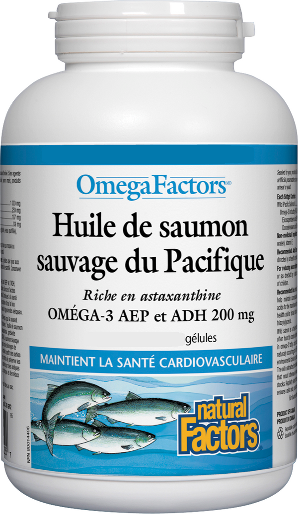 Omegafactors Huile De Saumon Sauvage (180 Gélules)