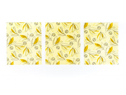Patterned Reusable Food Wraps (3-Pack Small)