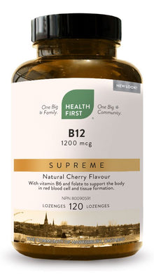 B12 Supreme 1200mcg/B6 + Folic Acid (120 Lozenges)