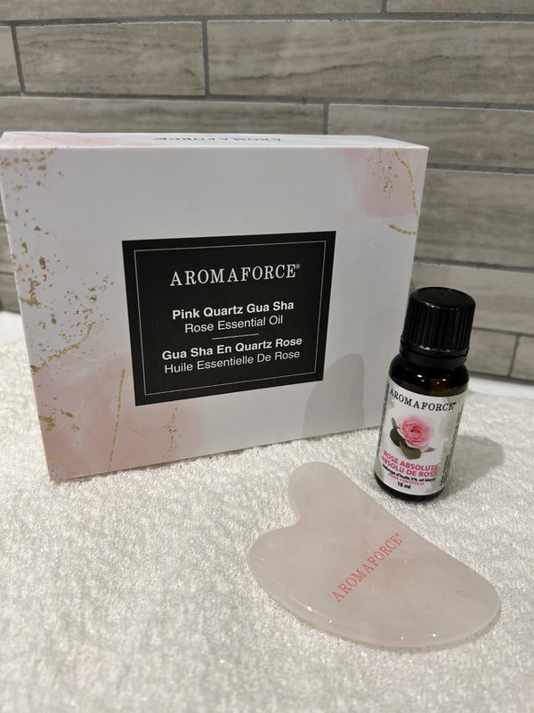 Kit Aromaforce Huille Essentielle Rose/gua Sha
