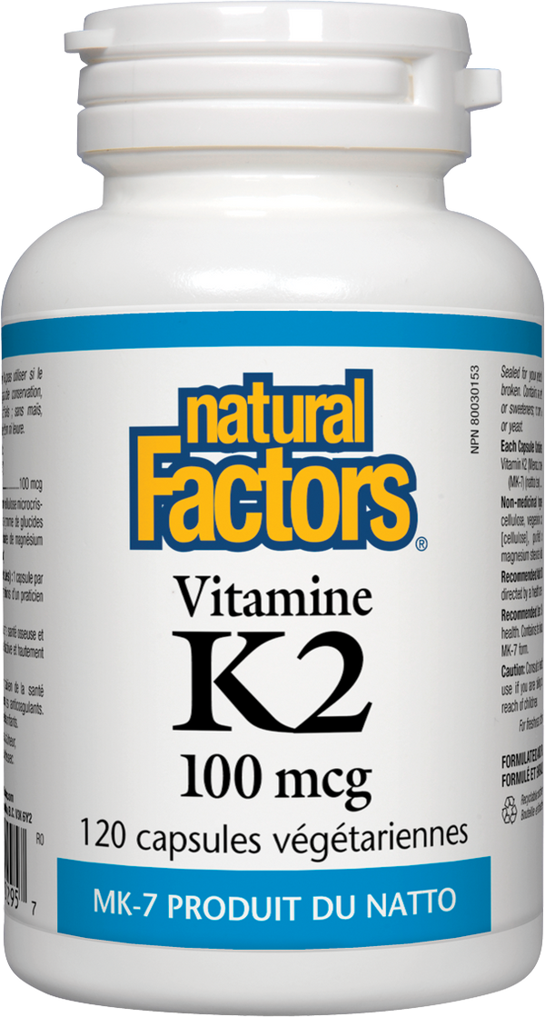 Vitamine K2 100mcg (120 Capsules)